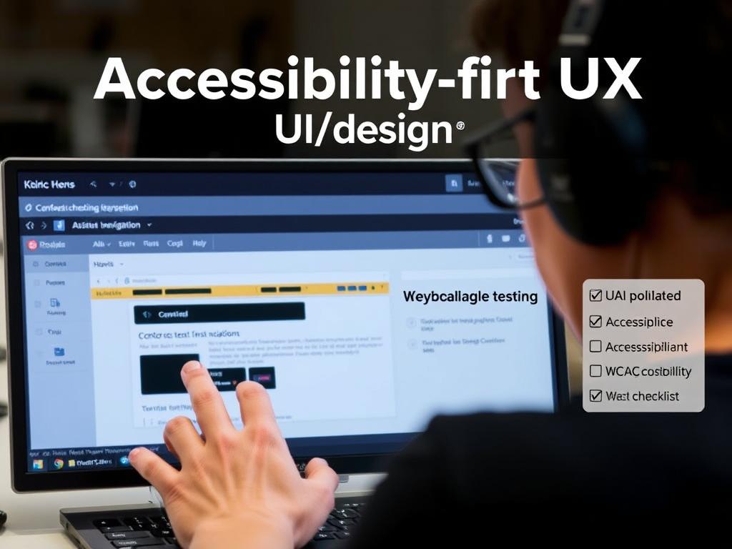 Accessibility-first UI/UX design principles and testing Accessibility-first UI/UX design principles and testing
