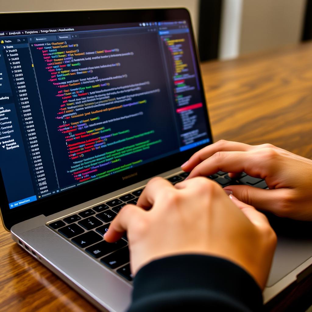 Android developer coding in Kotlin Android developer coding in Kotlin