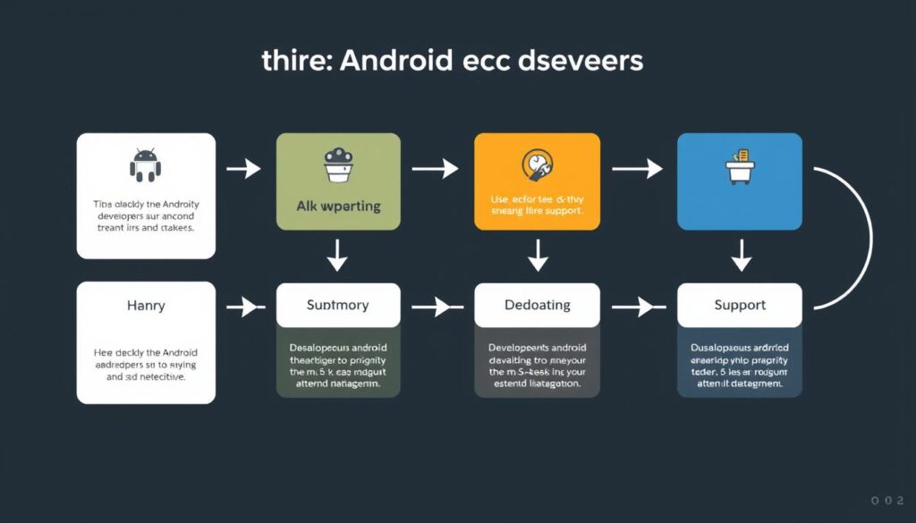 Android developer hiring process flowchart
