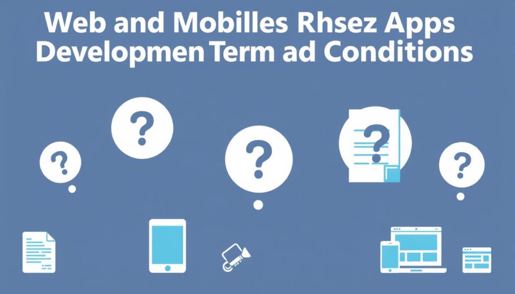 Common questions about Web and Mobile Apps Development Terms and Conditions