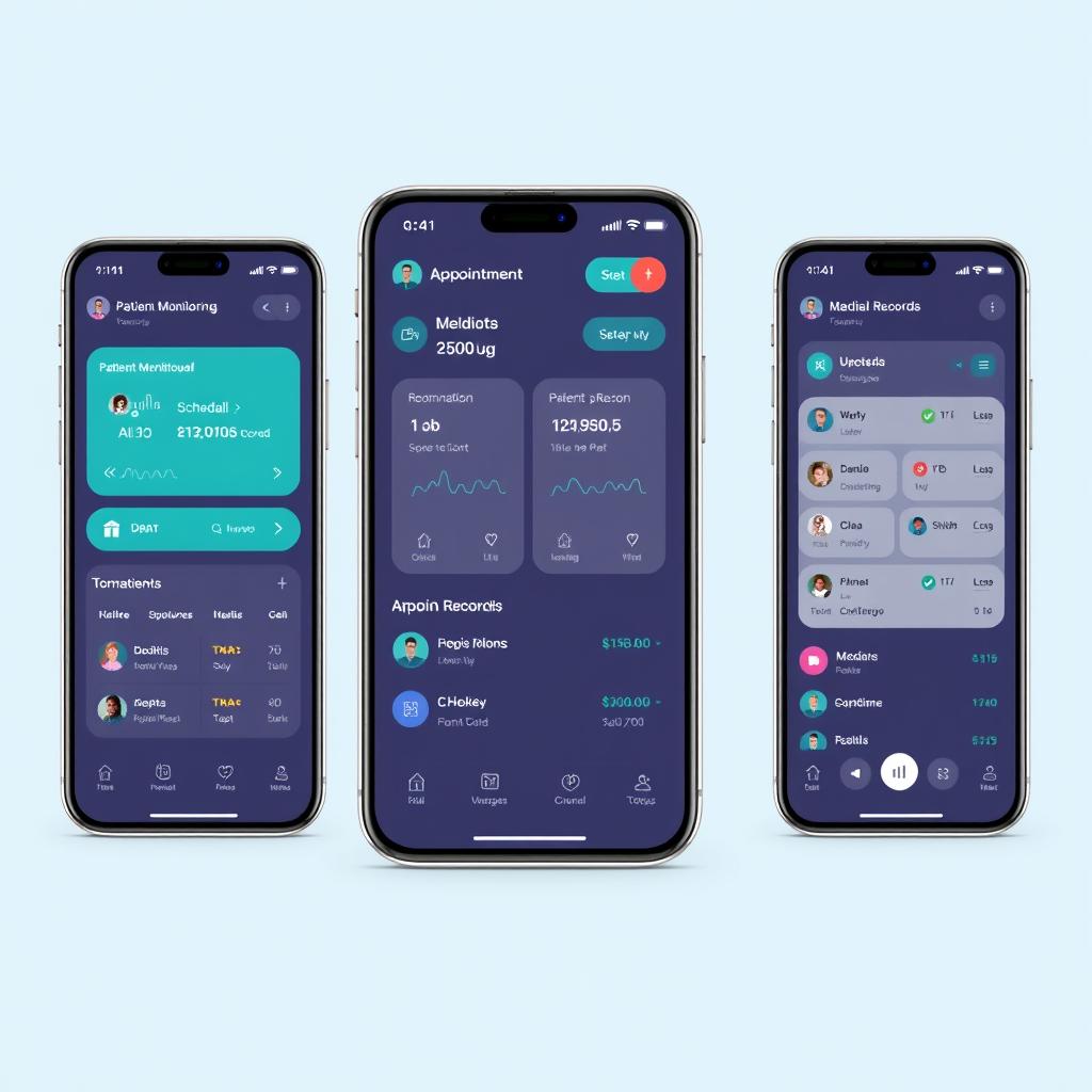 Cross-platform healthcare app with patient monitoring features Cross-platform healthcare app with patient monitoring features