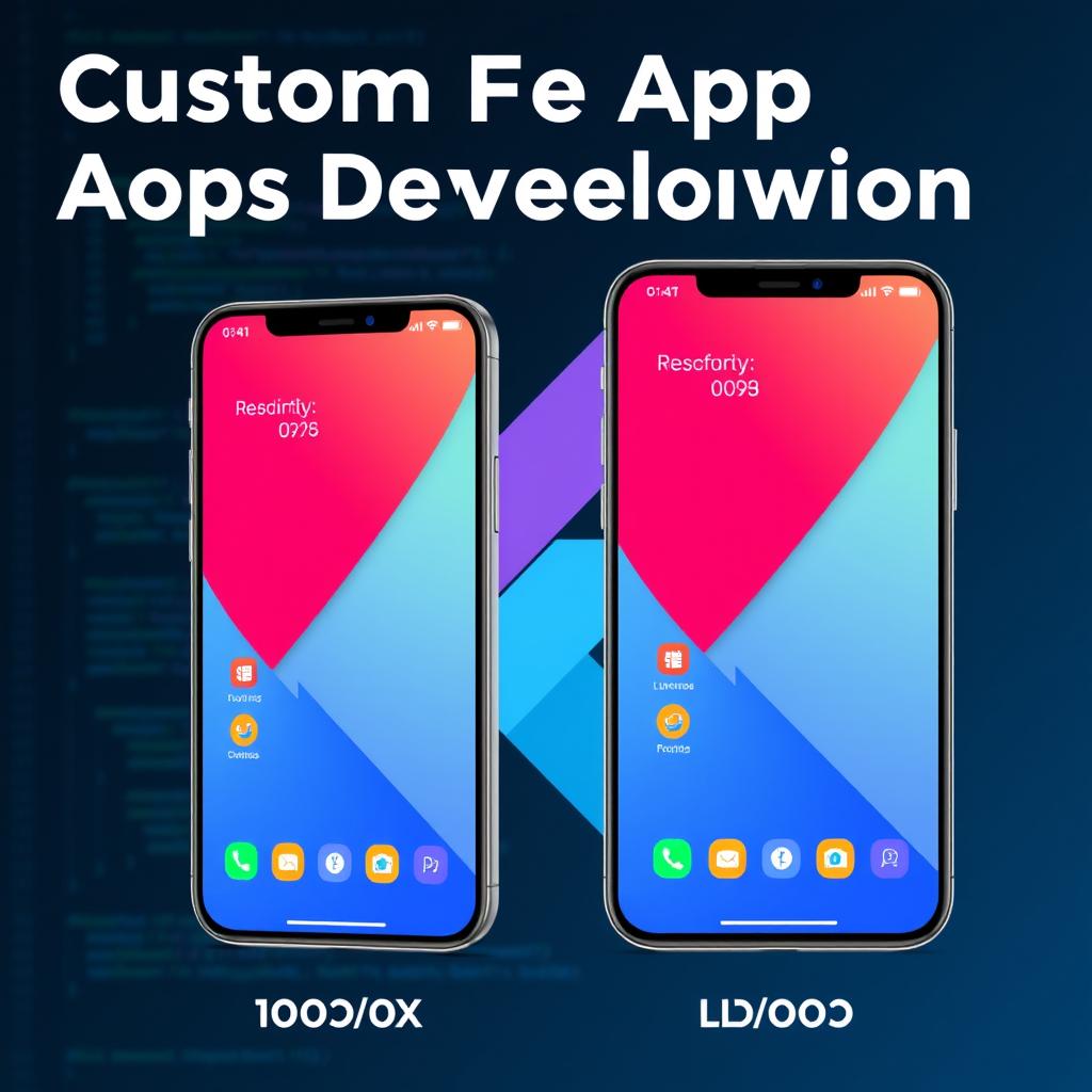 Custom Flutter app development for iOS and Android