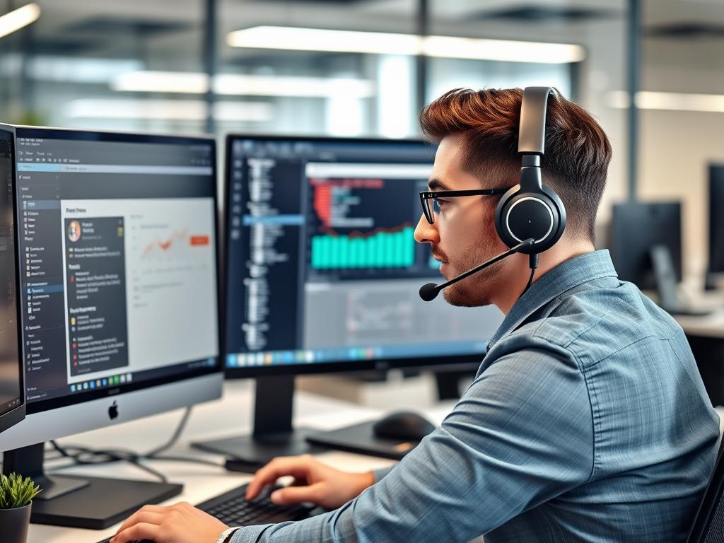 Customer support team handling web and mobile apps development inquiries