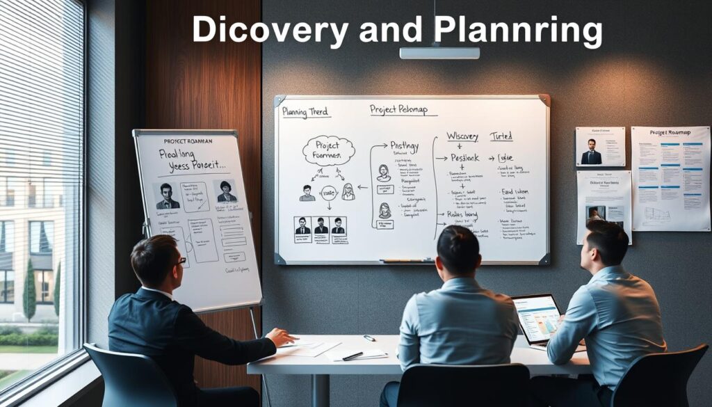 Discovery and planning phase of web and mobile app development