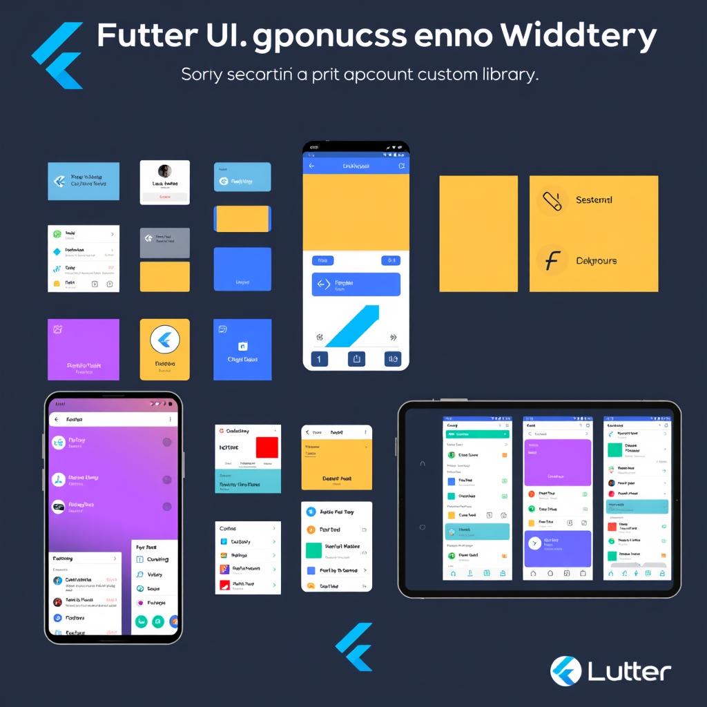 Flutter UI components and widgets library showcase