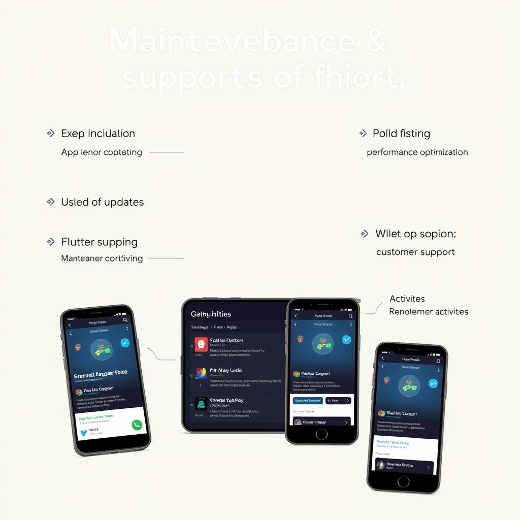 Flutter app maintenance and support services