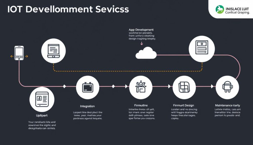 IoT development services workflow diagram IoT development services workflow diagram