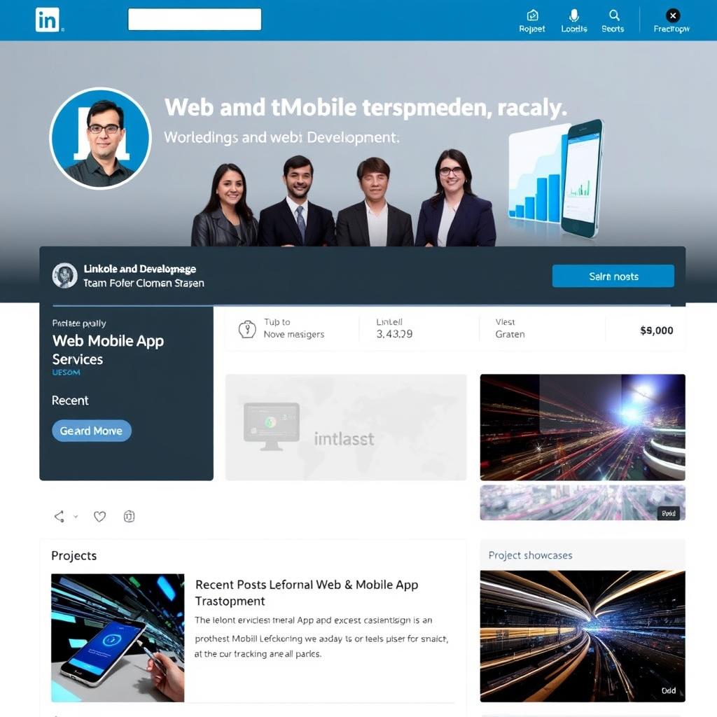 LinkedIn profile for app development company