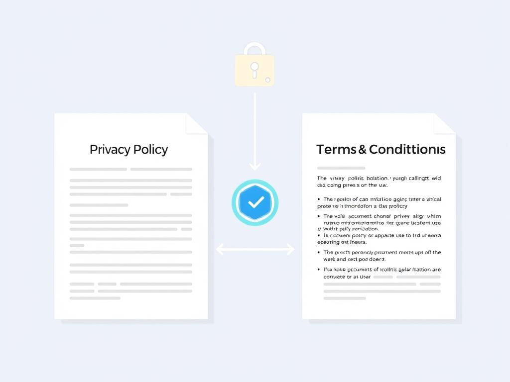 Privacy policy integration with Web and Mobile Apps Development Terms and Conditions
