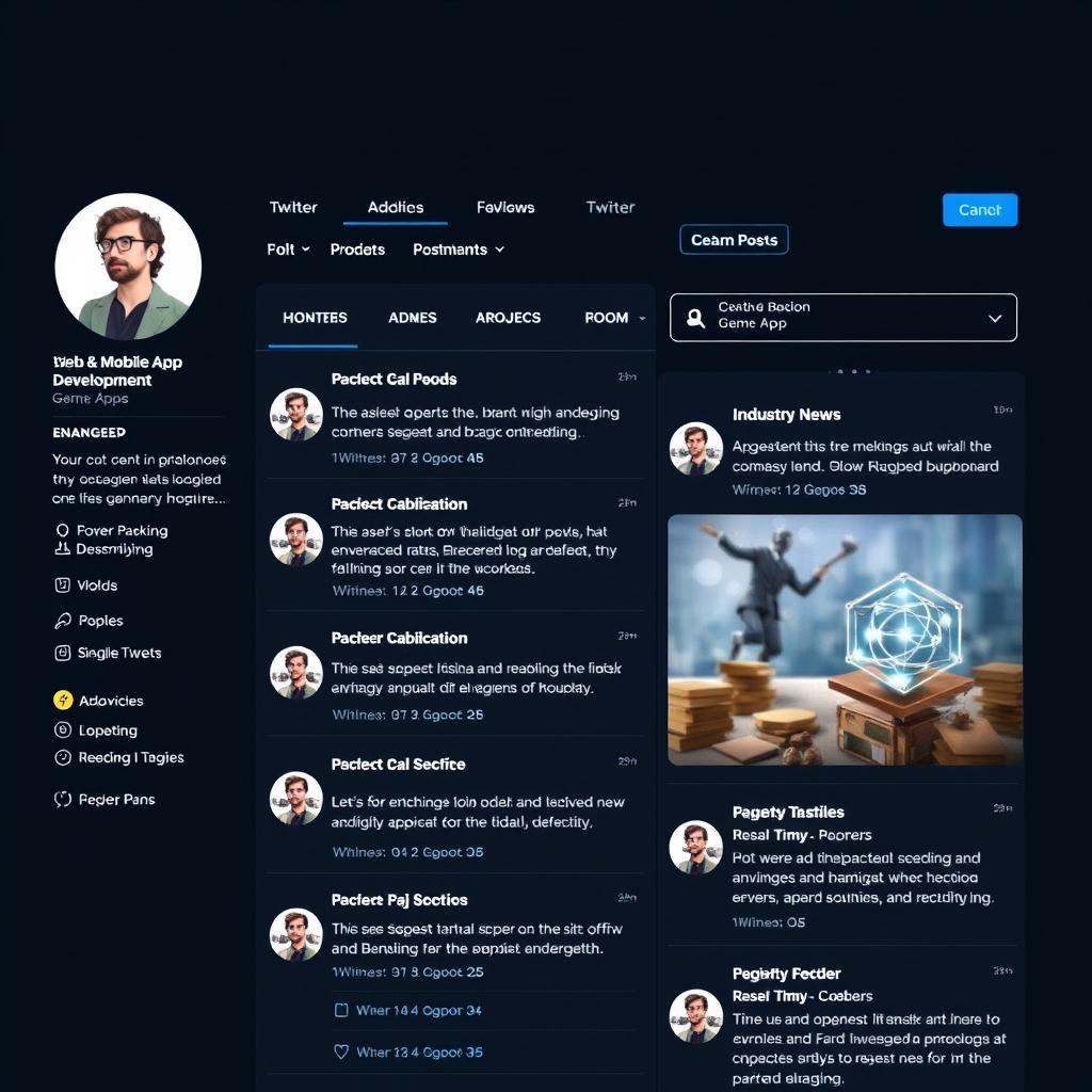 Twitter feed with app development insights