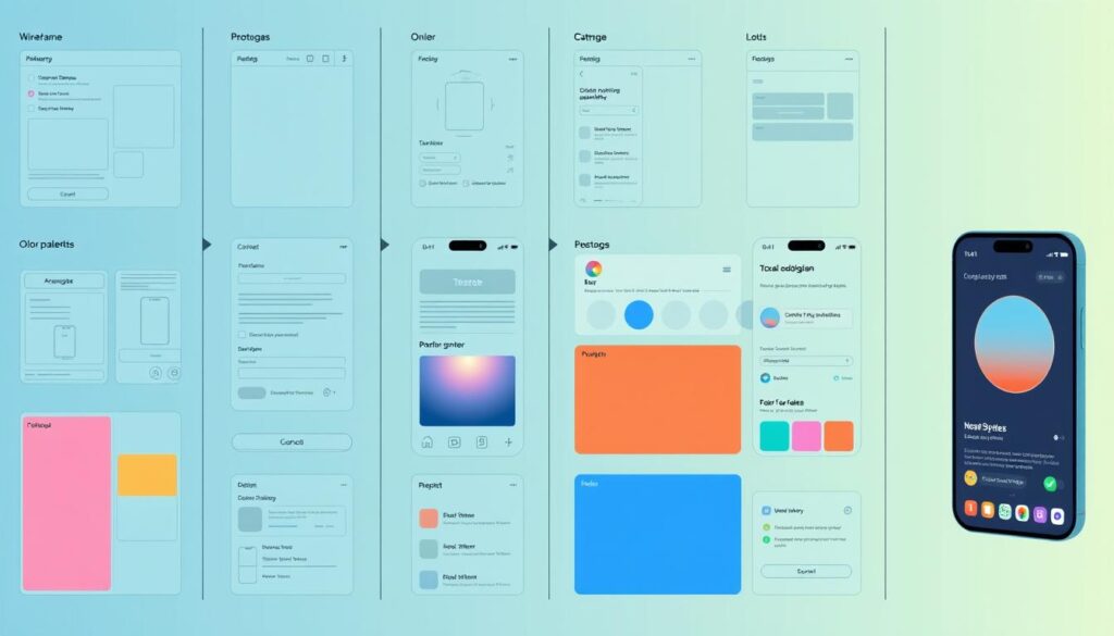 UX/UI design for mobile app development