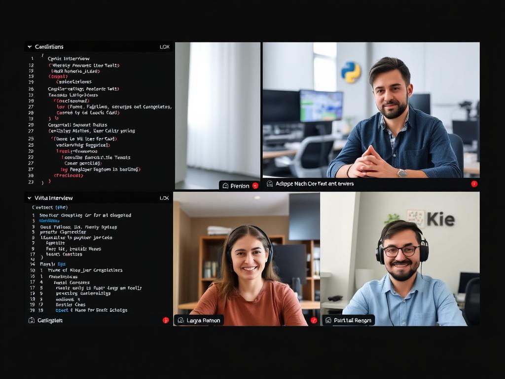 Virtual interview with Python developer candidates Virtual interview with Python developer candidates