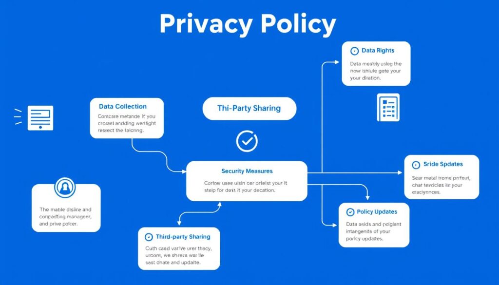 Visual representation of essential components in a Privacy Policy for Web and Mobile Apps Visual representation of essential components in a Privacy Policy for Web and Mobile Apps